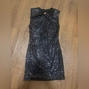 Forever 21 Black Sequin Party Dress